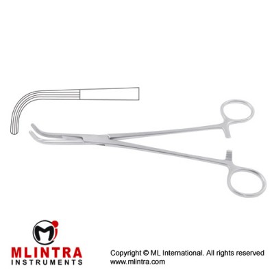 Mixter Dissecting and Ligature Forcep Right Angled - Longitudinally Serrated Stainless Steel, 22.5 cm - 8 3/4" 
